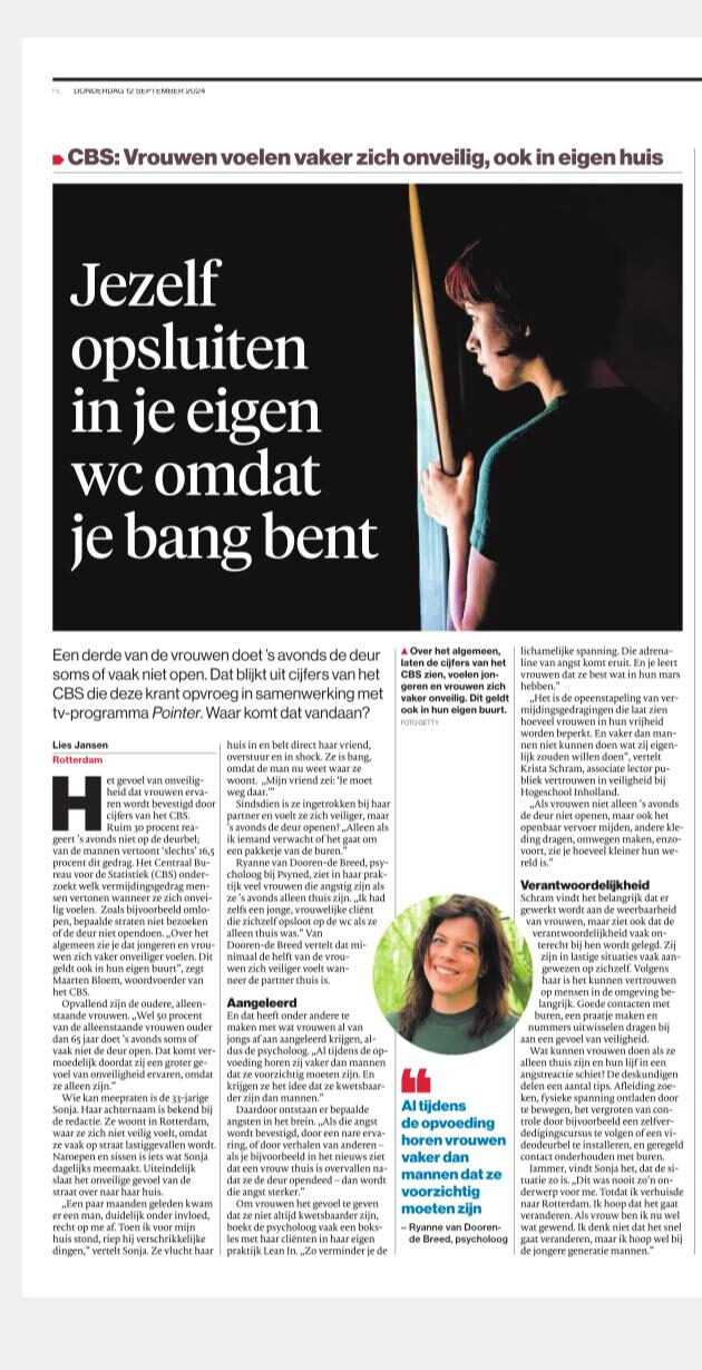 Angst bij vrouwen — pagina 1